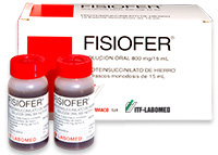 Matrona Collar cache Fisiofer® Solución Oral 800 mg/15mL (monodosis) | ITF Labomed Chile